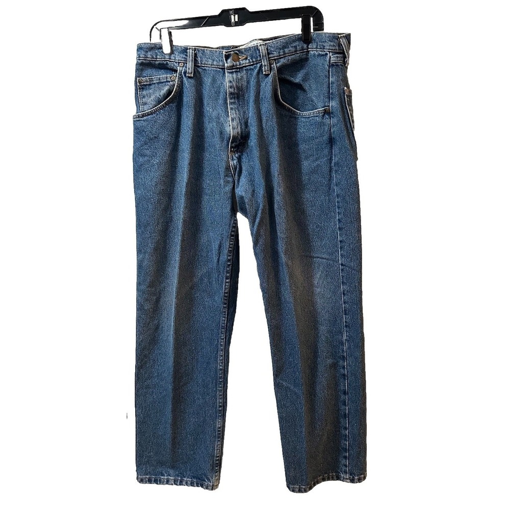 Mens Wrangler Jeans Blue Size 36 X 29"  Vintage Cotton Denim Regular Fit